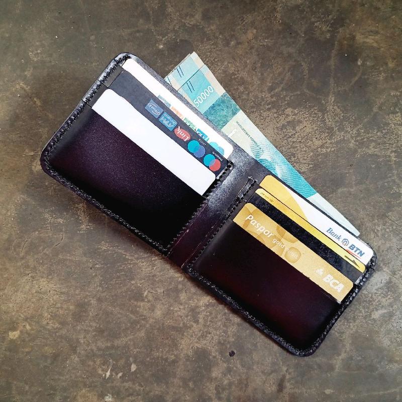 Dompet Pria Kulit Asli Dompet lipat Uang Hitam 3
