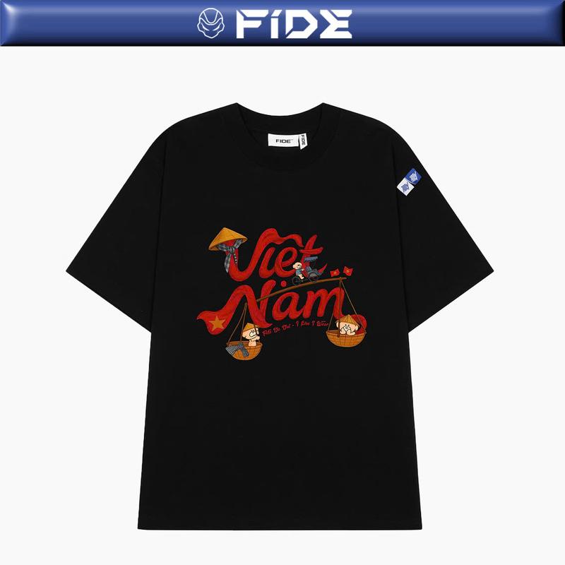 Áo thun FIDE Việt Nam unisex form rộng nam nữ local brand cổ tròn oversize- AT202[Miền Bắc nhận sau lễ]