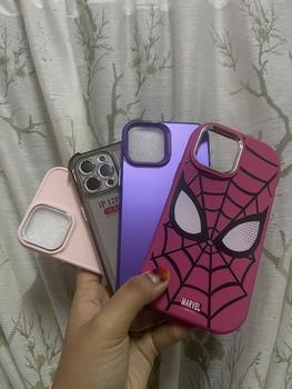 Product Review of Sarung telefon silikon dengan butang logam, Serasi dengan IPhone 14, 13, 12, 11 Pro Max, XS, X, XR, 8 +, 7 Plus, sarung lembut kalis kejutan, penutup sel, Precticer Casing from @**່ 1