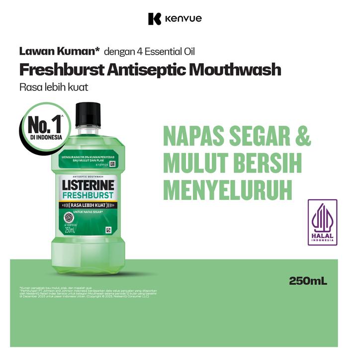 Gambar LISTERINE Fresh Burst Antiseptic Mouth Wash 250ml - Obat Kumur Antiseptik dari Listerine ID Kota Administrasi Jakarta Timur Tokopedia