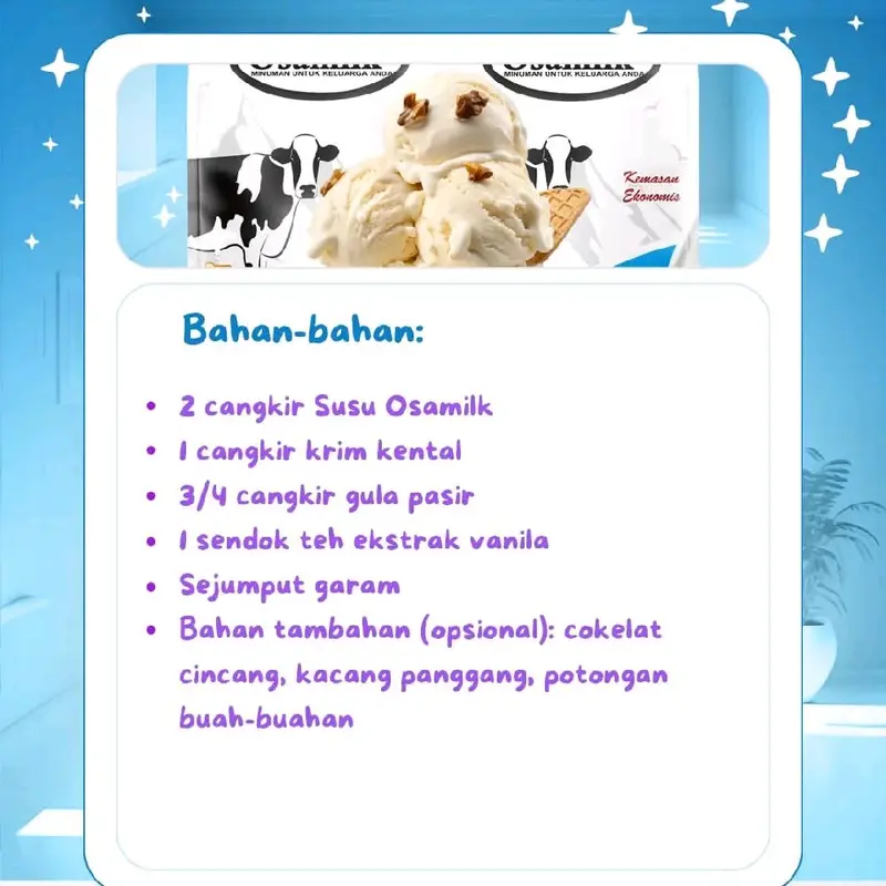 Susu sapi Bubuk Osamilk 500gr varian rasa coklat Suplemen penambah nafsu makan BPOM 5