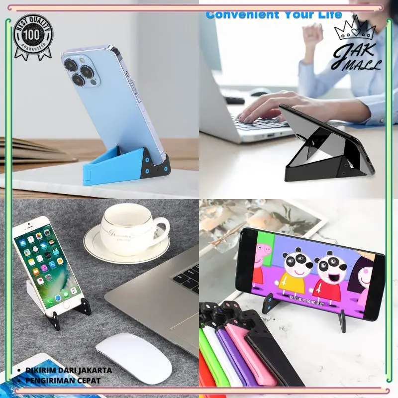 Stand Holder Hp Universal Phone Holder Hp Bentuk V / Dudukan Handphone Penyanggah Hp JM