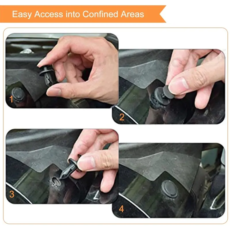 Flexi Rivet Pro - Klip bumper mobil atau baut universal (100pcs) 3