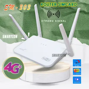 Wifi Wireless Router Sim Card 4G LTE Smartcom SM303 WIFI 6 300Mbps Unlock All Operator