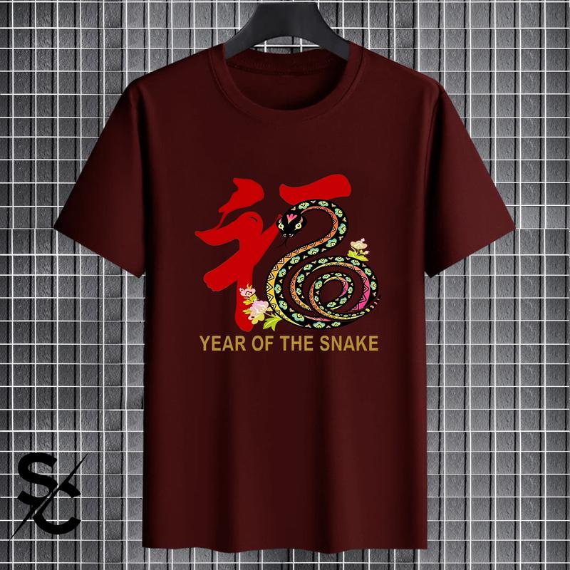Product Introduction of KAOS SNAKE BATIK TAHUN ULAR 2025 PRIA/WANITA DISTRO LENGAN PENDEK COTTON COMBED 24s BASIC T-SHIRT UNISEX TERBARU 27