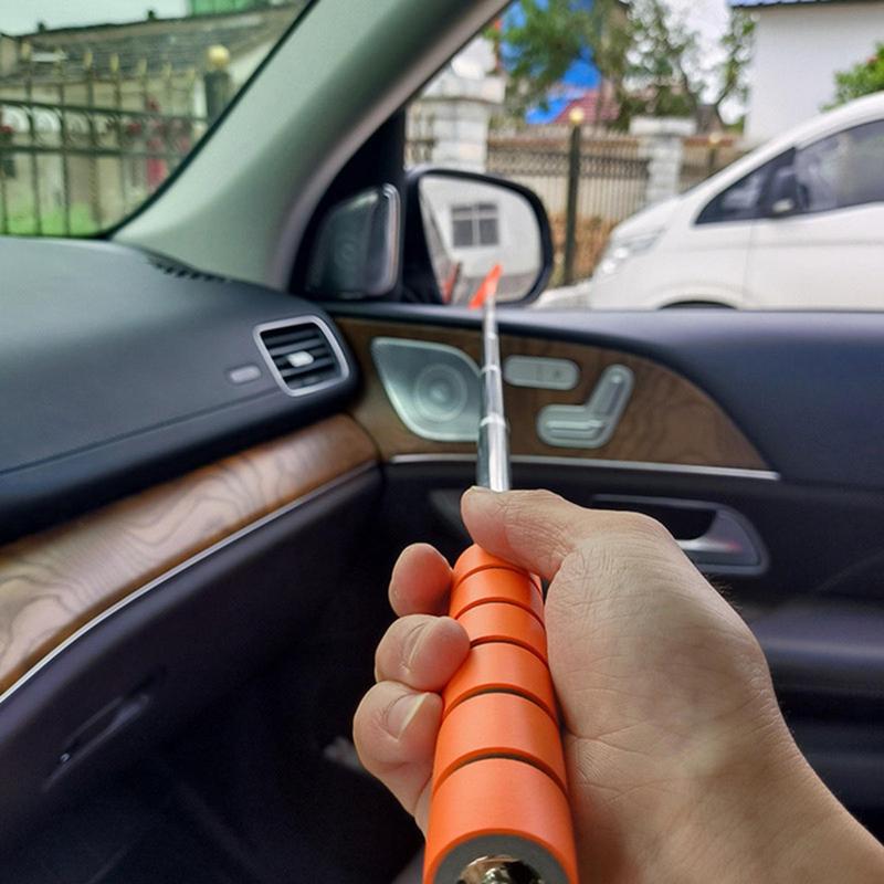 Product Introduction of Car Rearview Mirror Wiper Stainless Steel Telescopic Retractable Layered Brush Head Window Wash Cleaning Brush Handheld Wiper 13