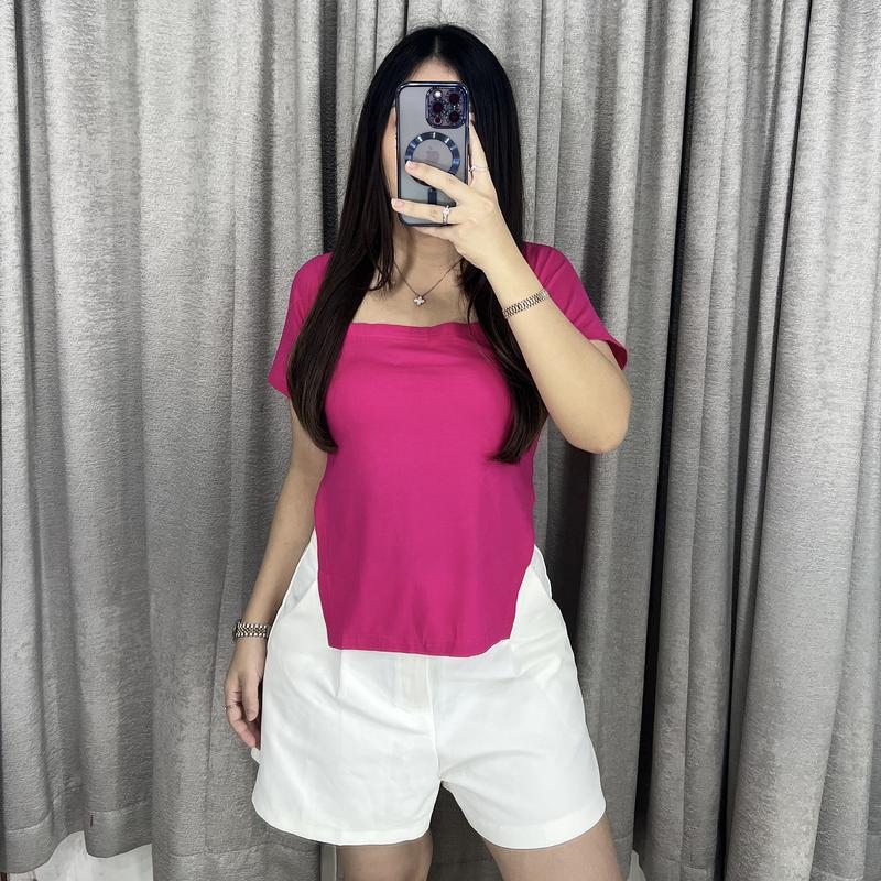 Product Introduction of Aceline Squarneck Top 1898 | Top Squarneck Wanita Kaos Wanita Fashion 2