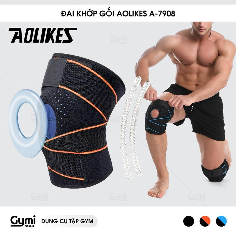 Đai Cuốn Bảo Vệ Khớp Gối, Băng Bảo vệ Đầu Gối,  Aolikes A-7908 Sport