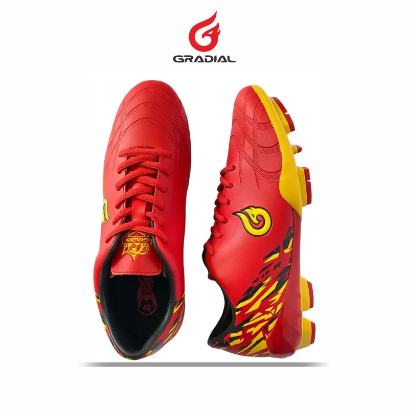 Sepatu Sepak Pria Bola Vinicius Gradial Soccer Merah Original Lokal Boots 4