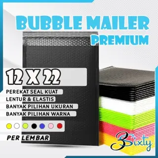 PLASTIK BUBBLE MAILER PREMIUM 12x22 Polymailer Tebal Amplop Poly Bubble Wrap Packing Olshop COD Kantong Perekat