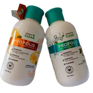 Paket Isi 2 Propolis Antisptik Moutwash Obat Kumur 150ml untuk Meredakan Sakit Gigi dan Gusi Bengkak