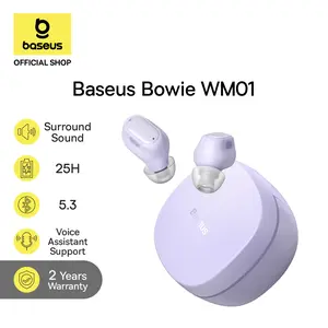 Baseus Bowie WM01 True Wireless Bluetooth Earphone Noise Cancelation Mini Earbuds TWS Waterproof