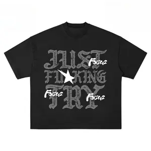 Boxy Fit Baju Kaos Oversized Tshirt Focus Black Pria Wanita  Combed 24s Pnuunysefki