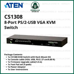 ATEN 8-Port PS/2-USB VGA KVM Switch CS1308