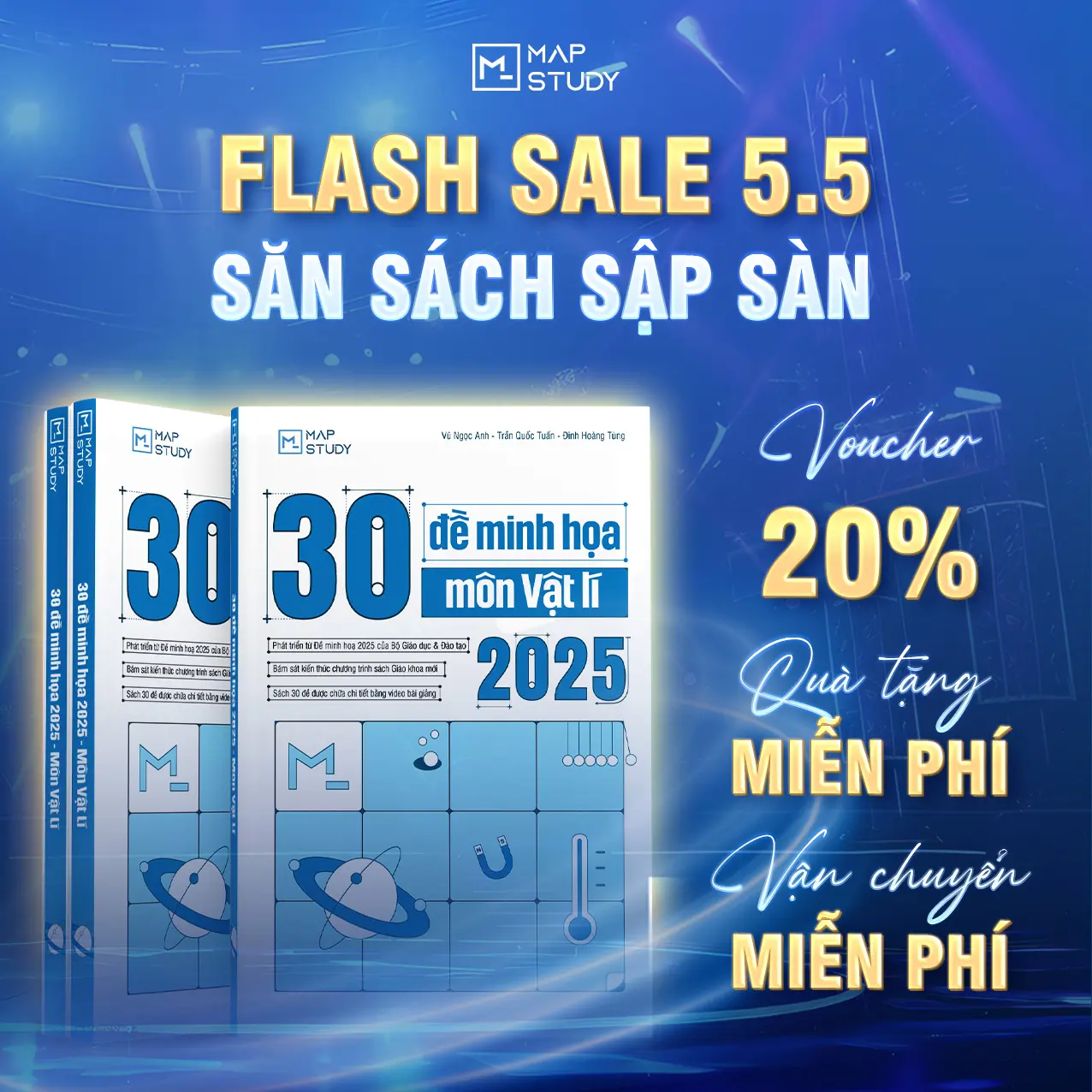 Sách 30 Đề Minh Họa Môn Vật Lý 2025 Thầy Vũ Ngọc Anh