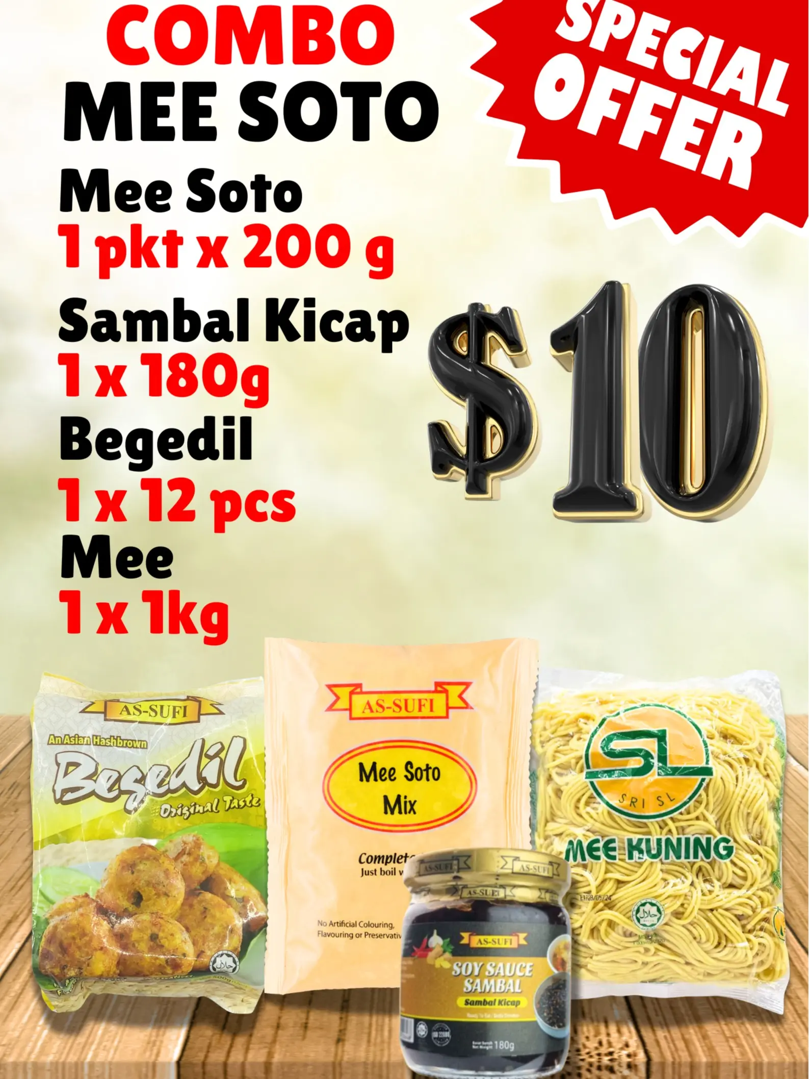Mee Soto Combo Product As-Sufi