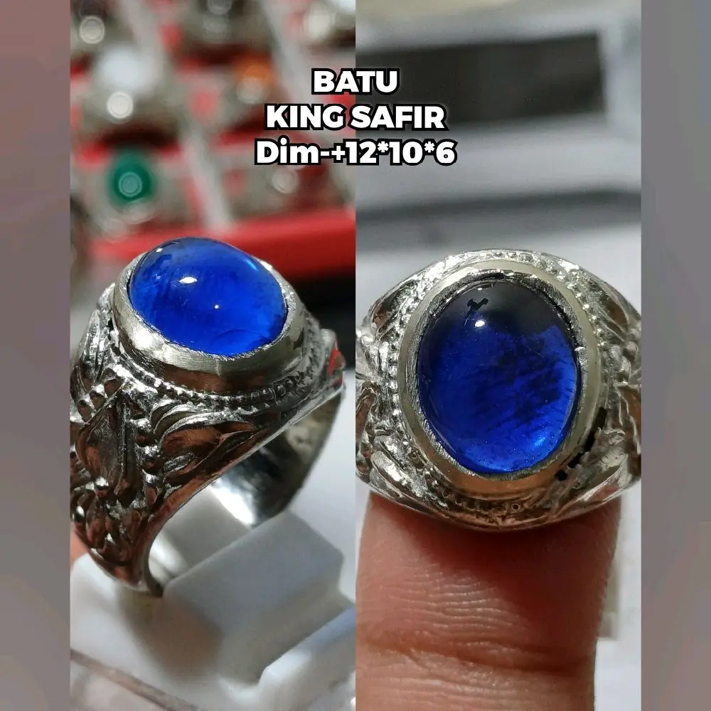 BATU CINCIN KING SAFIR CINCIN SAFIR COCOK DI PAKAI PRIA WANITA Ring