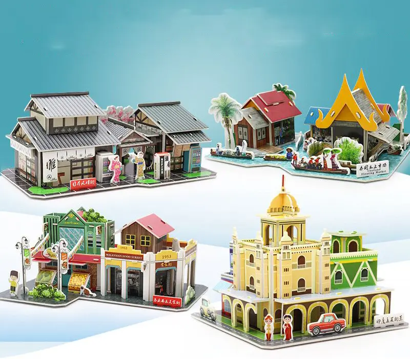 Puzzle Foam 3D DIY Asian Style Series / Jepang mainan edukasi anak 0