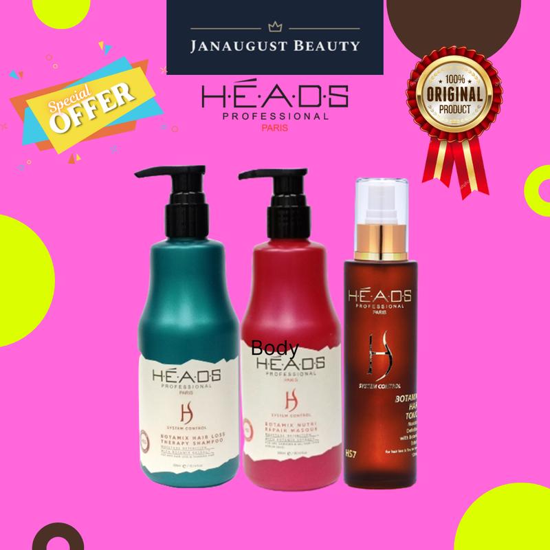 SET 3 BARANG Heads Botamix Shampoo Set Hair Loss RAmbut Gugu - TikTok ...