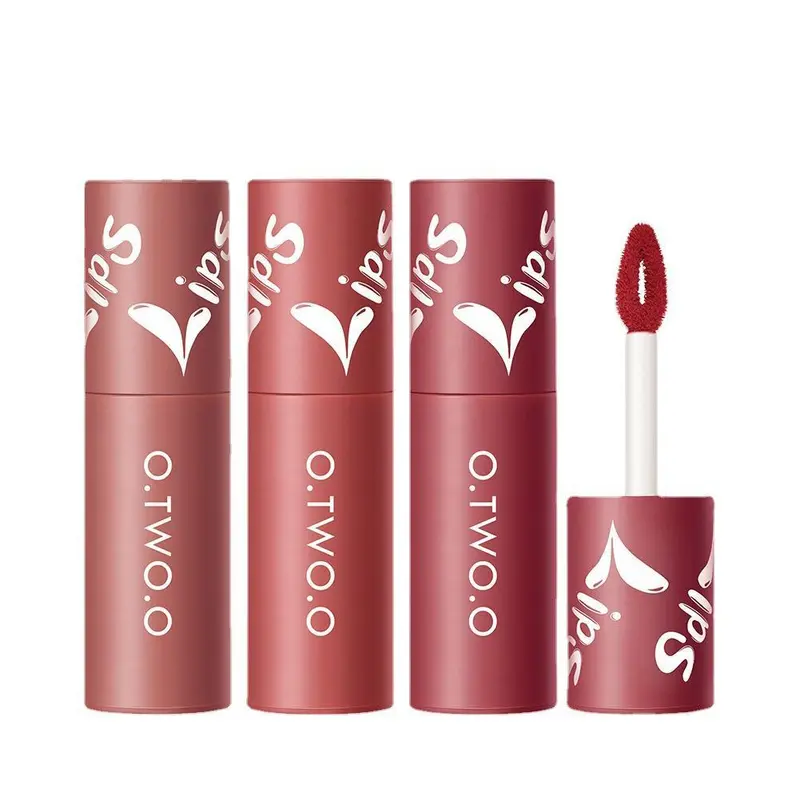 O.TWO.O Velvet Matte Lipstick Dual-use Lip & Cheek Mud Lip Tint Gloss Waterproof 8