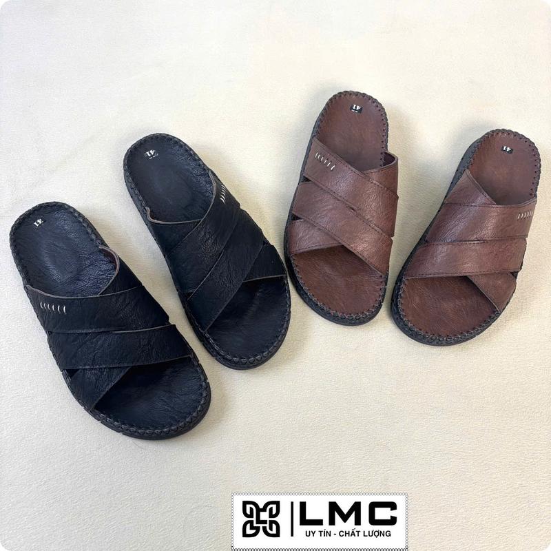  Dép Quai Chéo Nam Cao Cấp C12 2025 Đế Đúc Nguyên Khối Chống Trơn Trượt Quai Da Mềm Mại Phong Cách Thời Trang C12 2025 Uy Tín Chất Lượng 