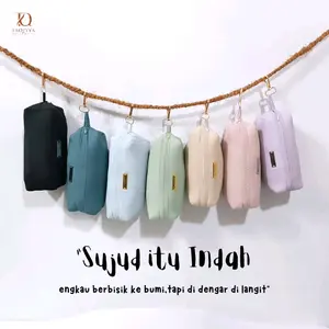 mukena travel, simpel, adem, bahanpremium Mukenah