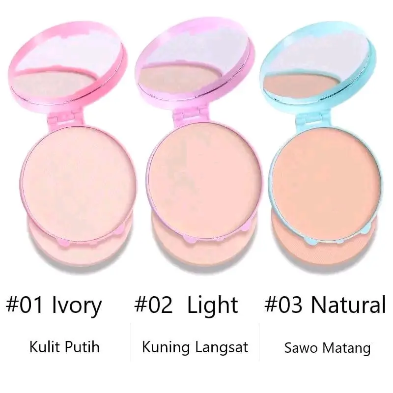Bedak Padat Tahan Lama dan Waterproof BPOM untuk Wajah Segar