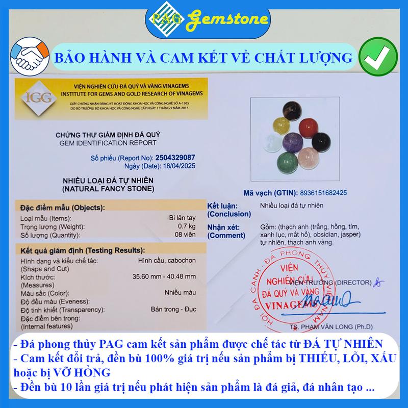 Product Introduction of Cặp 02 Viên Bi Lăn Tay Đá Tự Nhiên Đủ Màu Sắc - Bạn Đồng Hành Của Đôi Bàn Tay 4