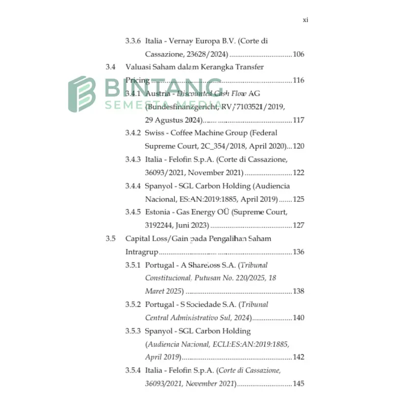Bintang Semesta Media - ANALISIS KOMPARATIF INTERPRETASI PUTUSAN PENGADILAN DI BERBAGAI NEGARA MENGENAI SENGKETA TRANSFER PRICING DALAM TRANSAKSI SAHAM DAN DEVIDEN