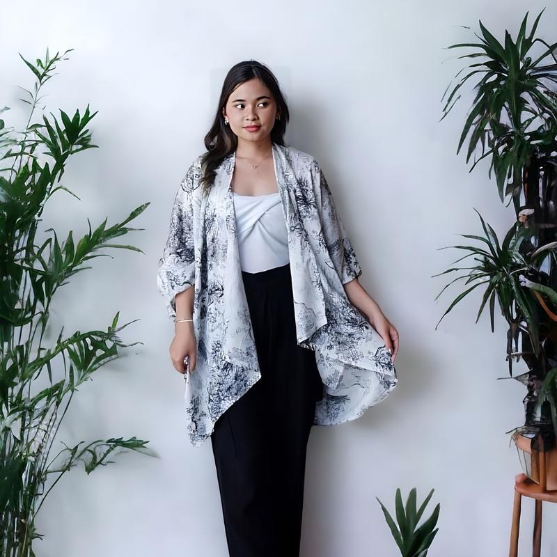 Outer Motif Premium | Outer Cardigan Wanita  | Outer Oversize Rayon 0