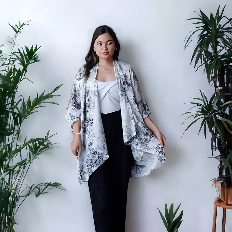 Outer Motif Premium | Outer Cardigan Wanita  | Outer Oversize Rayon 0