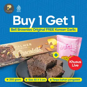 Brownies Panggang Original Palmer Bakery Size 30x5 cm 250 gram