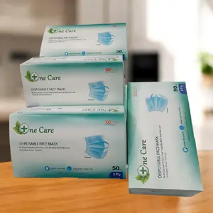 MASKER NECARE 100%  3PLY EMBOSS DEWASA MULTICOLOR