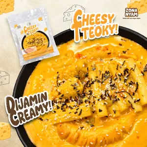 ZonaNyam - Tteokbokki Keju - Topokki Rose Keju Cheese - Gochujang Makanan Instant - Food