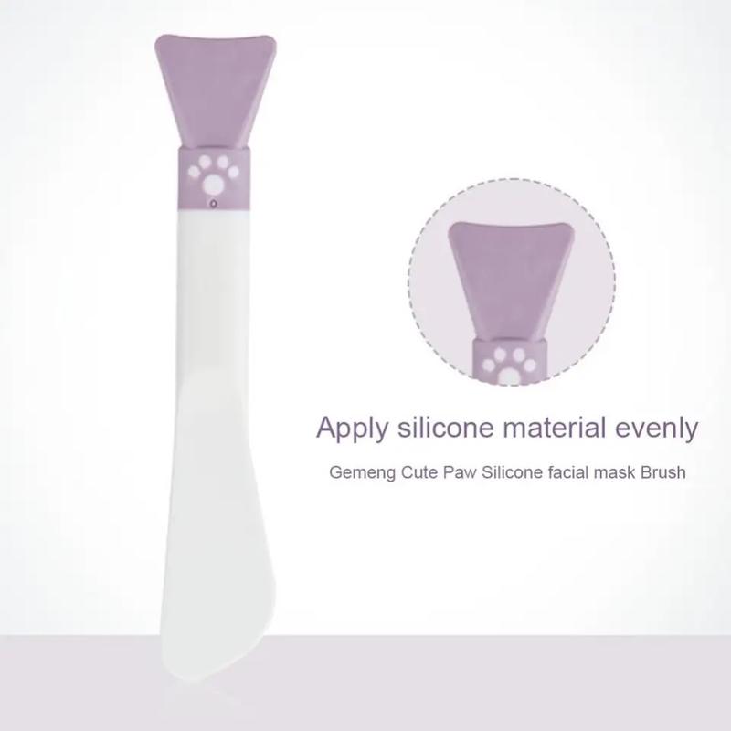 Product Introduction of 【SG READY STOCK】1 Pcs Face Cleaning Stick Professional Double Head Makeup Brushes Silicone Face Mask Brush Makeup Tool Double-headed Scraper U-shaped Silicone Skin Care Tools 7