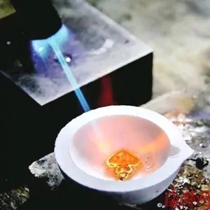 Kowi Wadah Leleh High Temperature Quartz Silica Melting Bowl SG22 - Tahan Suhu 2800°C, Material Keramik & Quartz Silica, Cocok untuk Mengukir Logam Panas