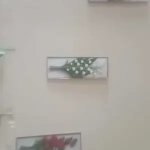 1 HARI JADI 3 Pcs Hiasan Dinding Estetik 3D Gambar Bunga ukuran 10x30cm