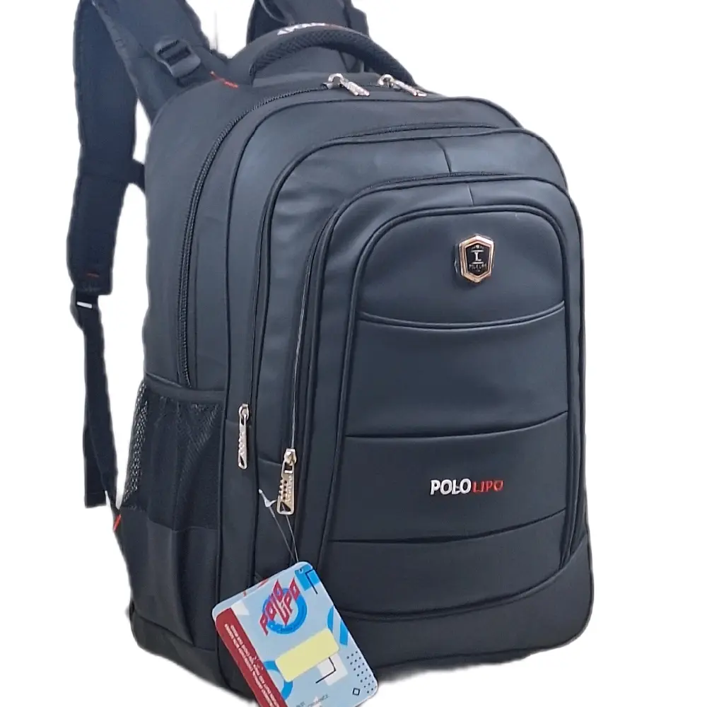 Tas ransel backpack pria ukuran 18" tas pria tas laptop bisa buat sekolah Hitam