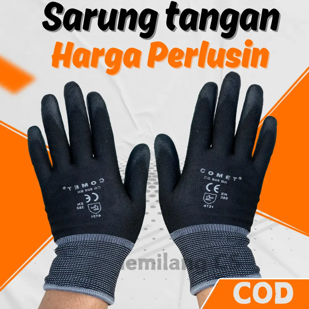 Sarung Tangan Kerja Lusinan 12 pcs Bahan Berkualitas Tinggi