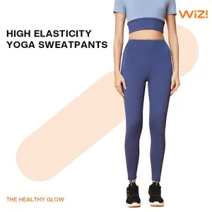 WiZi Yoga Legging Celana Olahraga Wanita High Waist Polos Gym Fitness Yoga Running Outdoor Sport  CY20