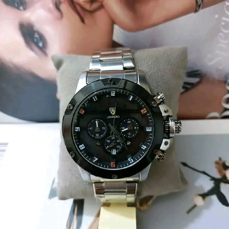 CHRONO AKTIF LEOPARD 8804 JAM TANGAN PRIA TAHAN AIR BERGARANSI Watches Biru tangansultan 5