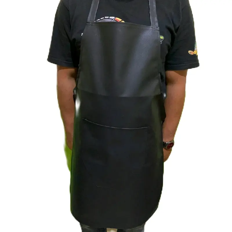 celemek standar-bahan oskar waterproof anti air-celemek masak polos-apron murah-kulit sintetis 4
