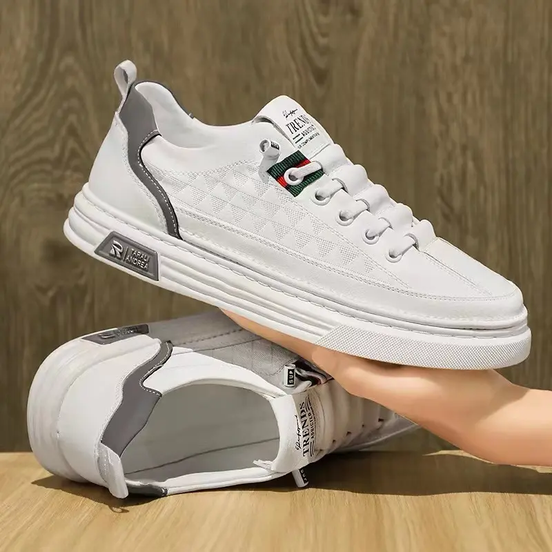 Sepatu Sneakers Kasual Sports Slip On Pria Wanita terbaru 020 Casual Karet  Shoes Running Kerja PUTIH 39