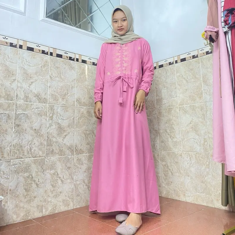 Gamis Wanita Random Live Bahan Adem Nyaman 7