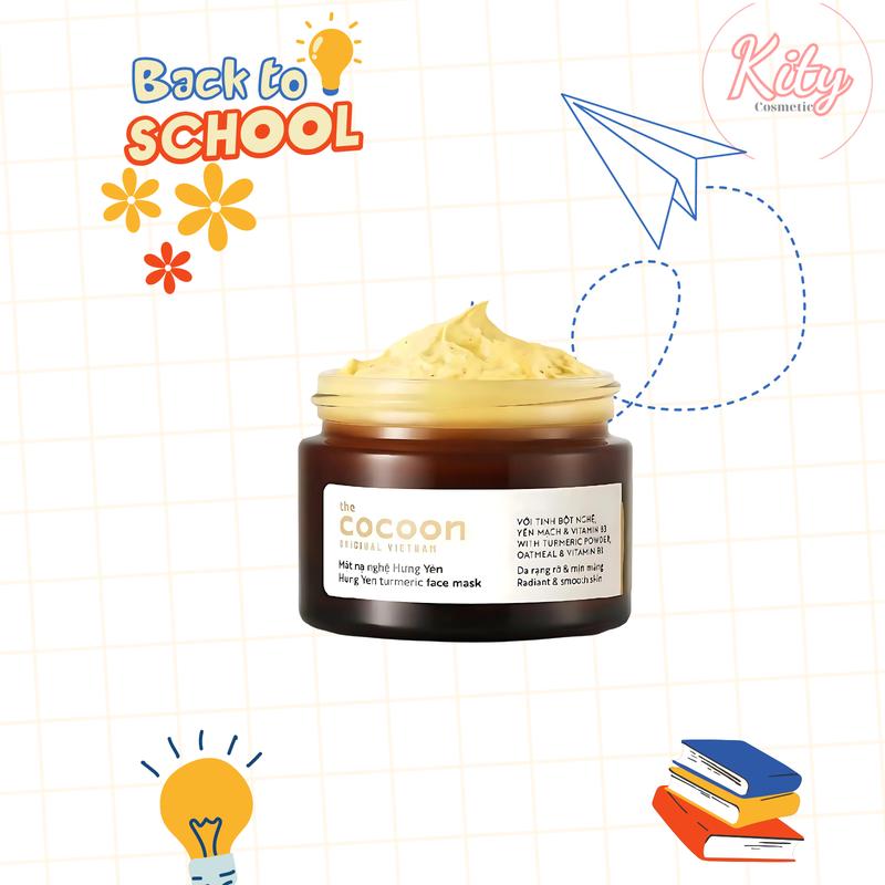 Cocoon Mặt Nạ Nghệ Hưng Yên 30ml Giúp Da Rạng Rỡ & Mịn Màng Với Tinh Bột Nghệ Tự Nhiên & Vitamin B3 Dưỡng Sáng Da Hiệu Quả