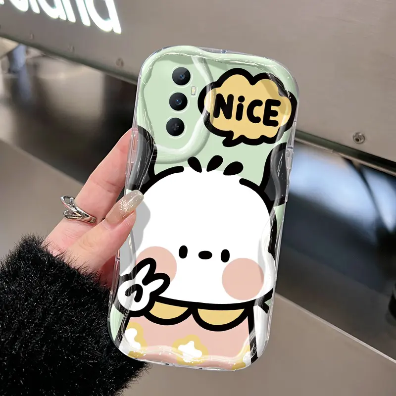 Casing Hp Untuk Realme C65 4G Case Kasing HP kucing anjing ganda Casing Kesing pelindung Silikon Cesing lunak baru Softcase