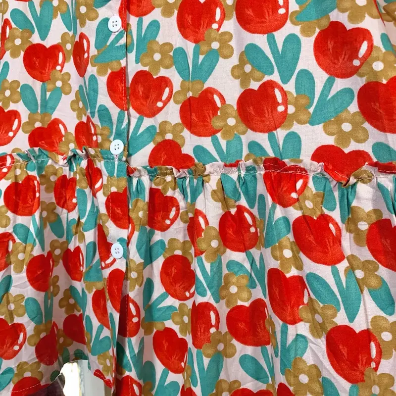 Yolanda Homedress / Dress Busui Bumil Kekinian / Daster Viral Kekinian Motif Nyaman /  Renda Kancing Kerah Rempel Pendek Rayon Panjang Hanya Boleh Dicuci Dengan Tangan Multicoloured 4