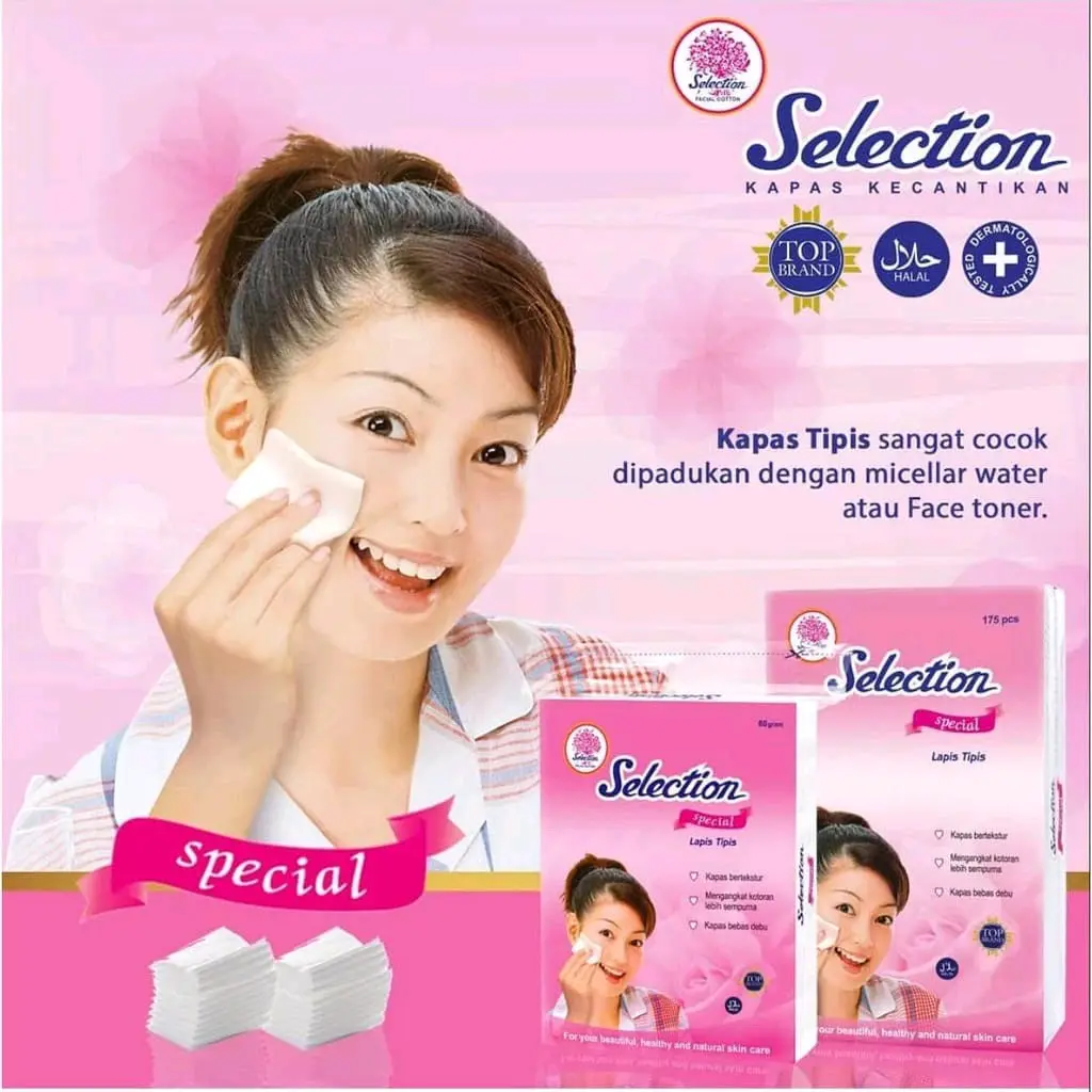 Selection Spesial Tipis Facial Cotton 60gr & 175s Kapas Wajah