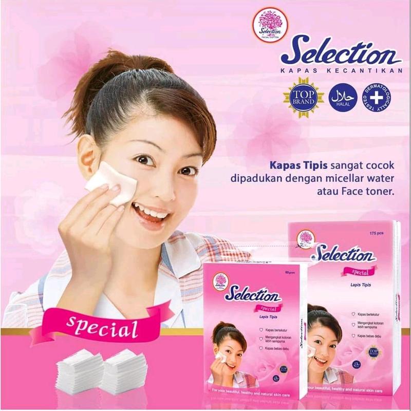 Selection Spesial Tipis Facial Cotton 60gr & 175s Kapas Wajah 0