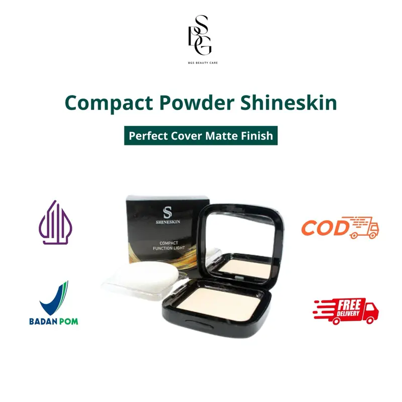SHINESKIN Compact Function Light Powder Bedak Tabur Wajah